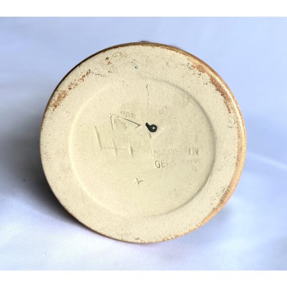 Ceramic Beer Stein, Metal Lid Covered, People Drinking Around Table, Germany - Picture 7 of 10